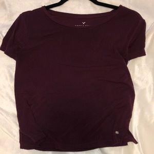 Maroon crop top